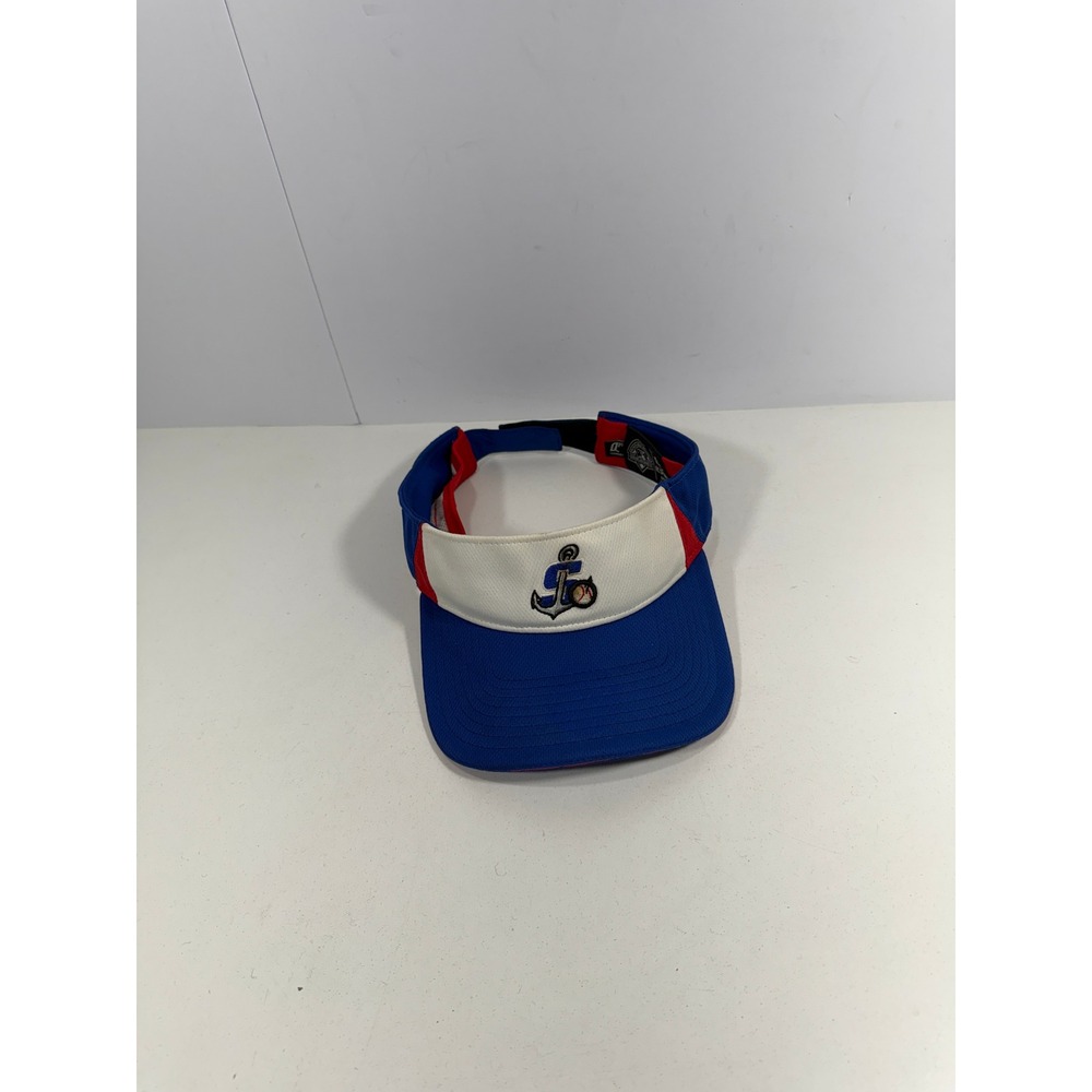 OC Sports Stockton Ports MiLB Baseball Visor Blue Red White Adjustable OSFM
